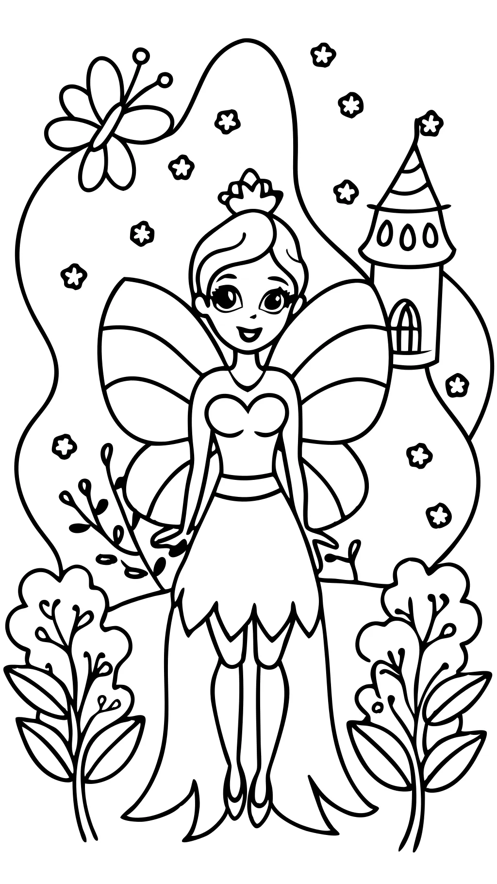 coloring pages barbie fairy